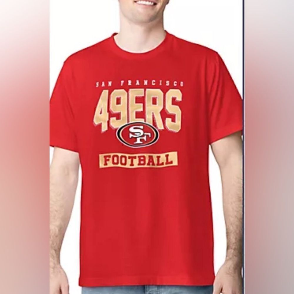 NWT San Francisco 49ers Nike Graphic T Shirt Red NFL Football Tee Large​